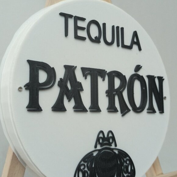 3D Printed Tequila Patron RGB LED Sign With Remote & app Control man cave decor - Picture 6 of 12